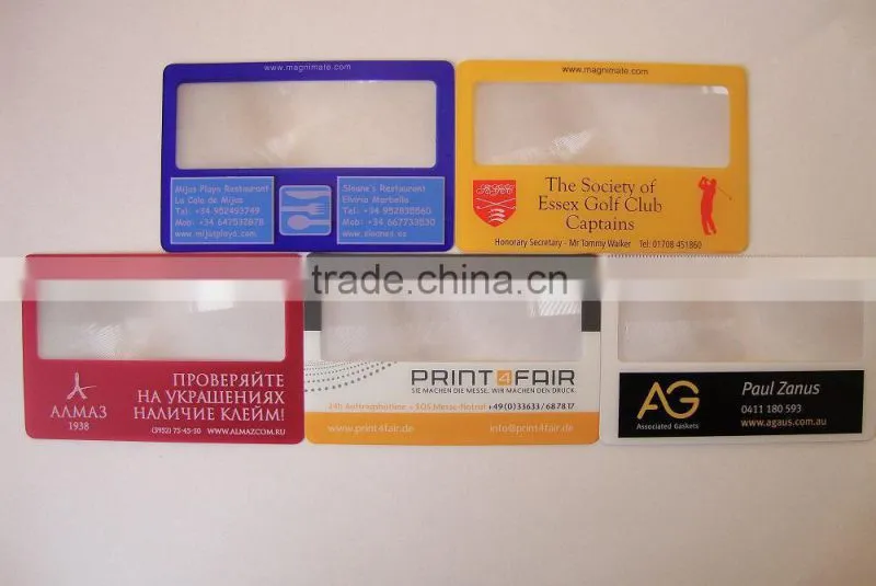 magnifier Fresnel Lens Magnifier pvc credit card magnifier Business card magnifier,magnifying lens,