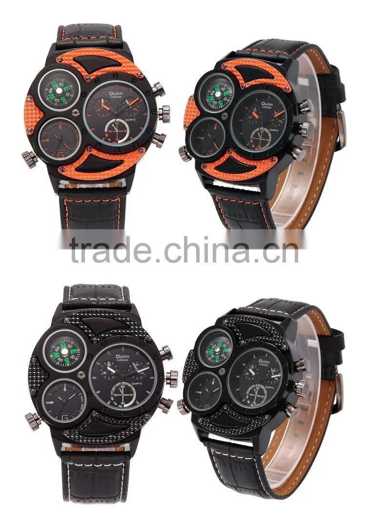 oulm compass watch, unisex wristwatch, multifunction wrist watch