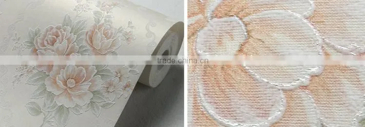 Home design rural glitter flower beautiful wallpaper for home