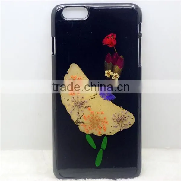 3D DIY custom Flower phone case for iphone 6, flower grass flip phone case, flower leaf phone cover for iphone