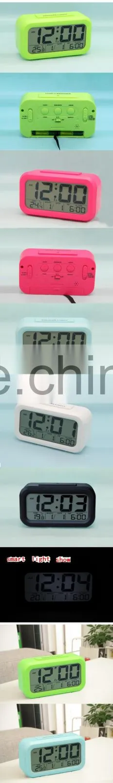 intelligent clock, LCD clock, digital smart back light clock