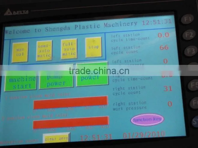 plastic double station Extrusion blow molding machine sprayer tank 5-15L