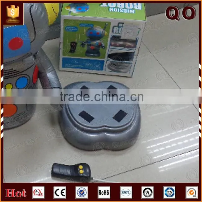 Wholesale newly deign pvc inflatable robot toy with rc