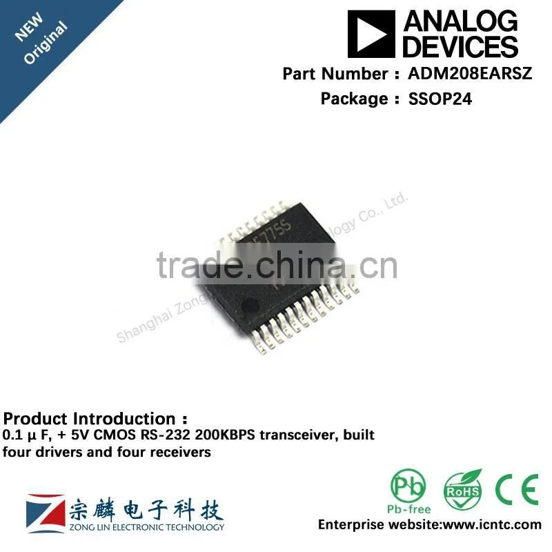 Genuine original ADM208EARSZ SSOP24 SSOP24 ADM208 transceiver