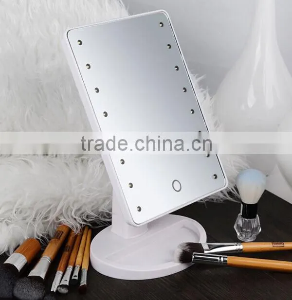 LED lighted table cosmetic mirror / living room LED table mirror