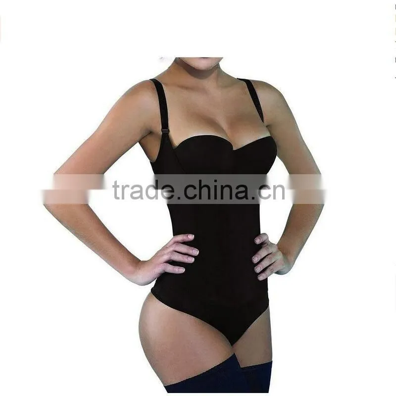 Women's Seamless Firm Control Bodysuit Adjustable Straps Body Shaper