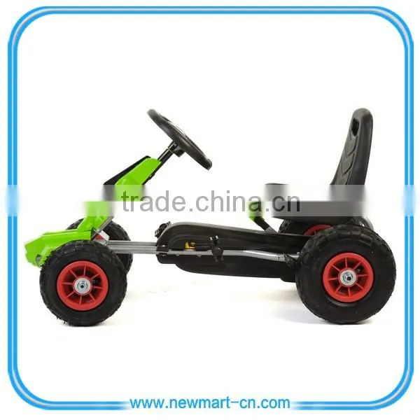 Pedal Kids Go Kart Rubber Tyres Ride On Childrens Cart Gokart