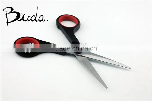 Soft handle with rubber inside office scissors with good quality BD-S1614