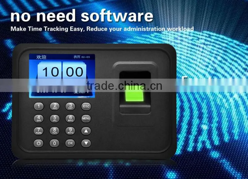 Cheapest Model fingerprint biometric time attendance system A6