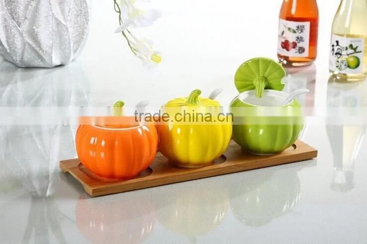 High quality airtight ceramic spice jars