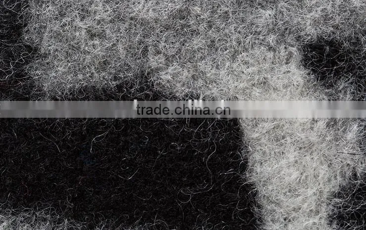 China to produce heavy jacquard wool fabric women's coat wool fabric