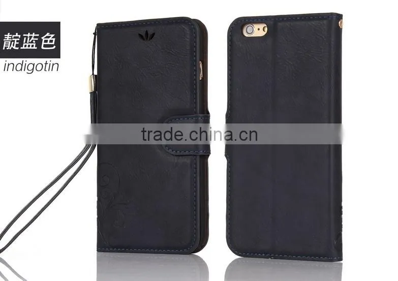 Best Selling Retro Design Mobile Phone Case Detachable Magnet Leather Case For iPhone 6