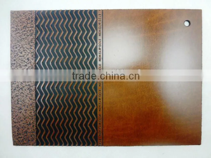 Embossed rubber sole sheet from Atom Shoes Material Limited