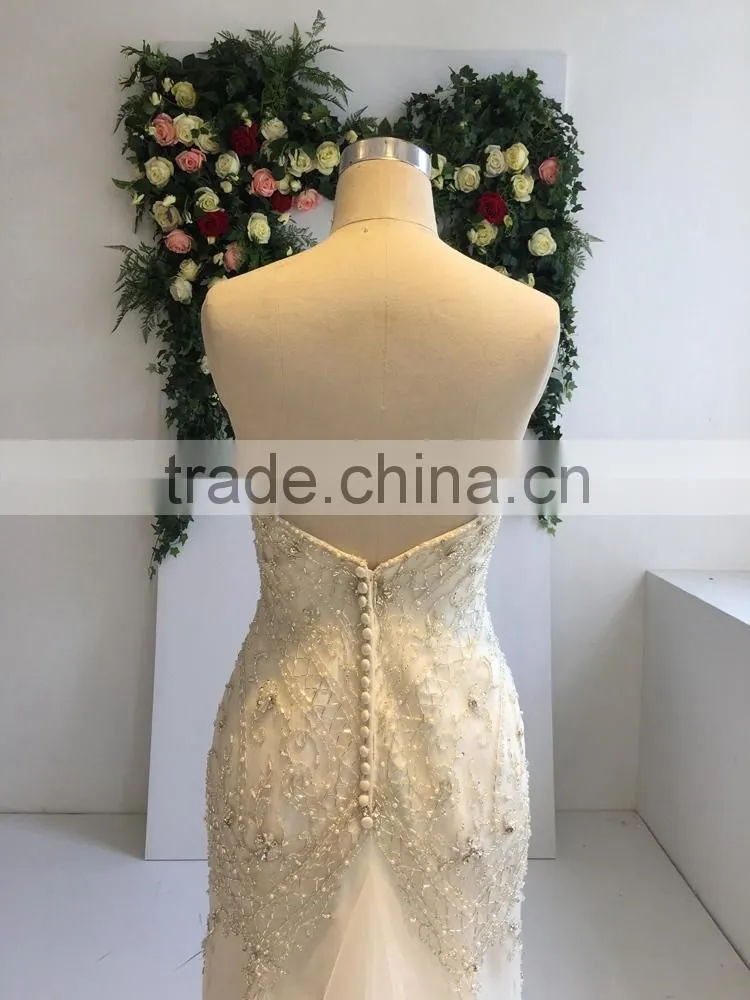 2016 China Dress Manufacturer crystal beads for wedding dress