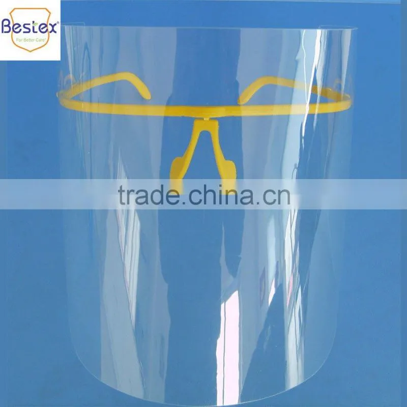 Clip on disposable face shield