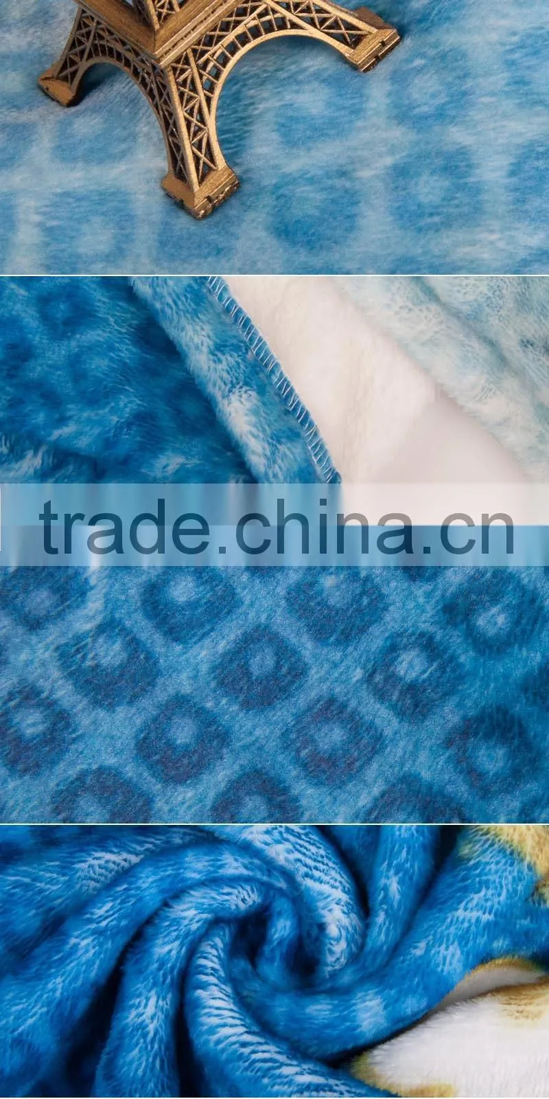 high quality comfortable custom heat transfer printed soft blanket
