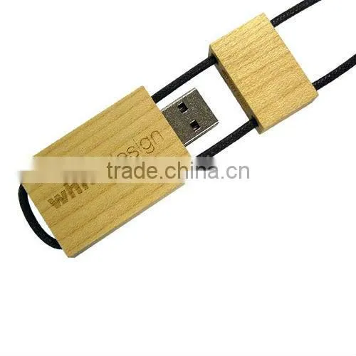New design 2 gb Circular modelling wooden usb stick to sell free samples