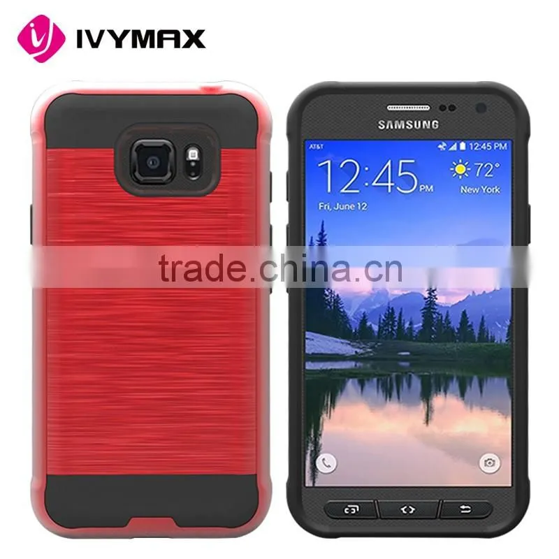 Manufacturers looking for distributors hair line metallic rubberized matte pc phone case for samsung galaxy S7 active