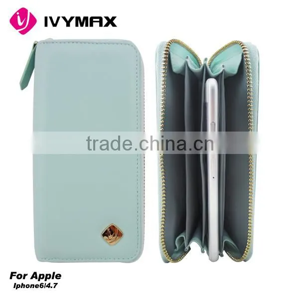 PU wallet case for iphone 6s cellphone accessory