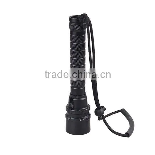 Diving Usage Wide Angle Aluminum 3000 High Lumen Torch Flashlight