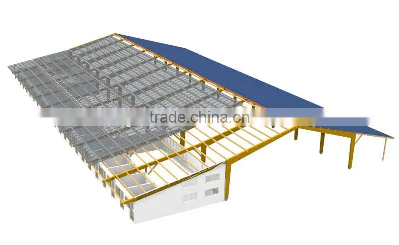 Light Steel Prefabricated Warehouse / Prefabricated Workshop