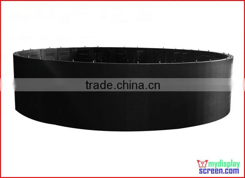 P10 led display curve, Indoor Usage and video and picture Display Function advertising led screen