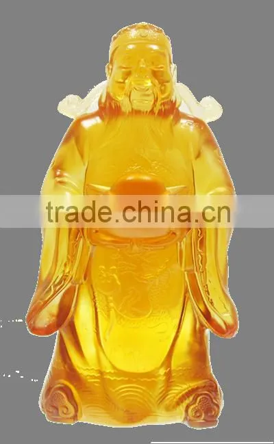 manjushri Bodhisattva buddhism statue liuli colored glaze wholesale