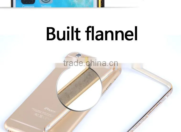 new arrival flower metal phone case for iphone 6 from China