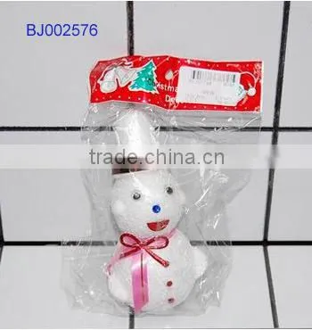 Small Christmas gift cheap decorative items small hanging silver santa claus