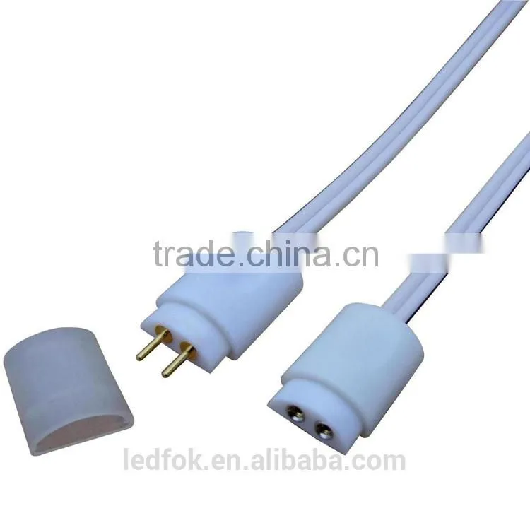 LVSS24 low voltage 2 pin male plug led strip lighting connector fixture for led cabinet lighting