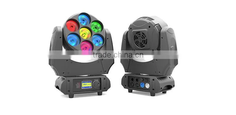 LED Moving Head Light / LED Effect Light / LED Beam Light / LED Pixel Light 7x12W 4in1 RGBW