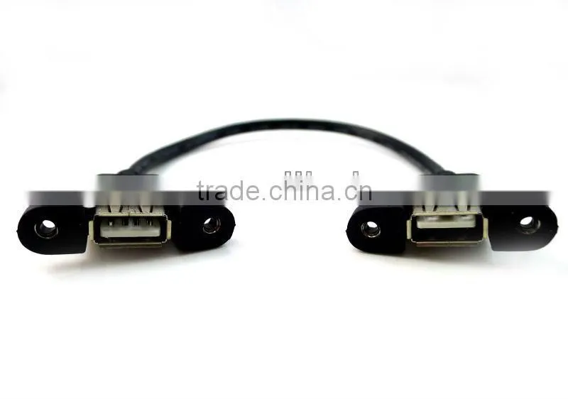 A male to USB female panel mount adapter Extend cable