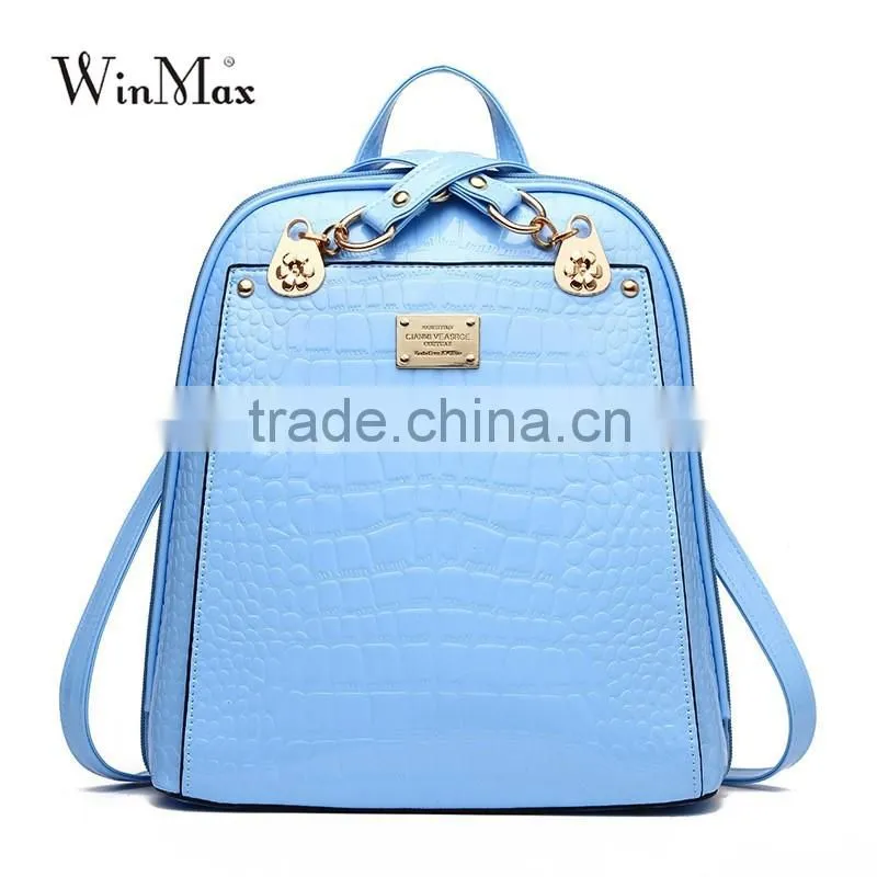 Korean Style Canvas Backpack Bag for Girls Bowknot Travel School Bag