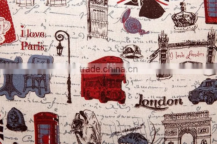 2015 Double-sided cloth art ZAKKA cotton and linen hold pillow British style cushion cover car cartoon hold pillow