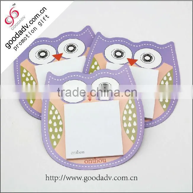 Promotional cheap Fridge magnet notepad custom sticky notes