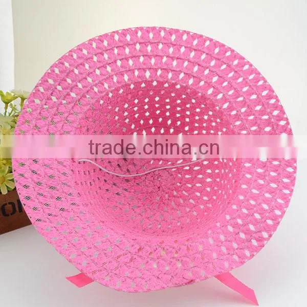 Curve Brim Straw Boater Hat Wholesale