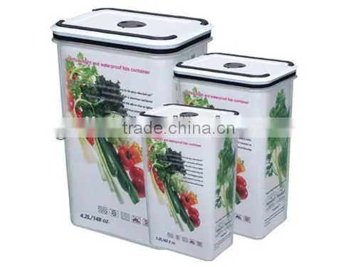 3pcs plastic Food Storage Container Set GL9010-B