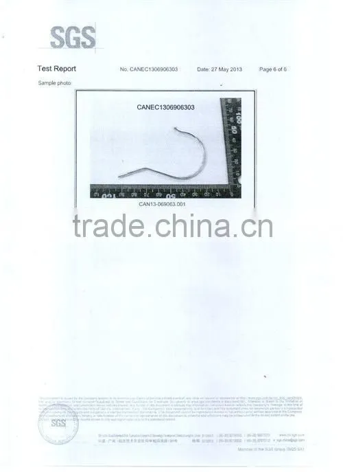 metal S hook for garment hanger