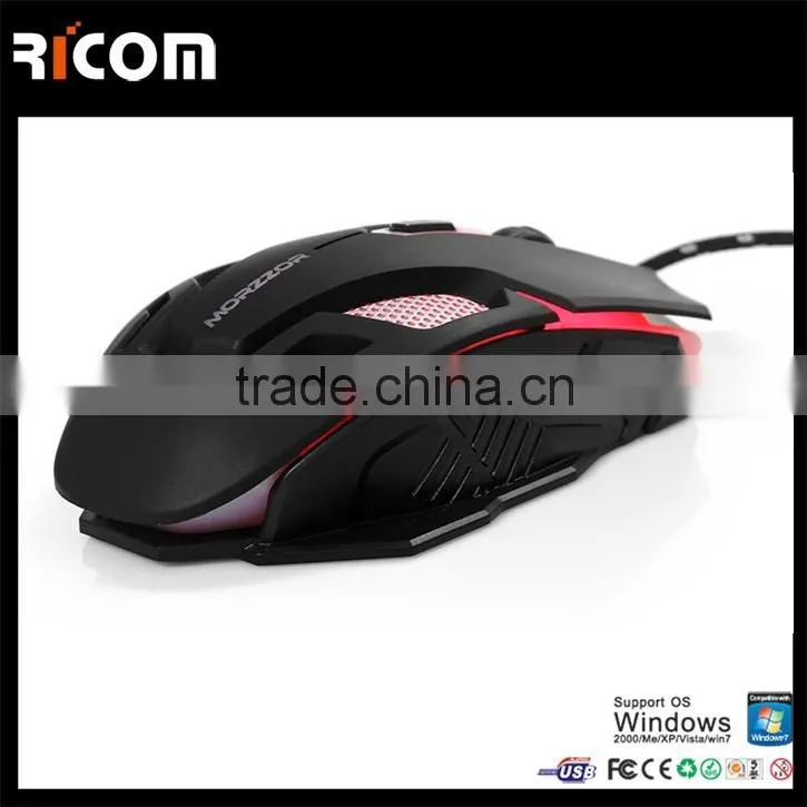 Ricom 6D 7C Magnetic braided Cord drivers usb 6d gaming mouse for keyboard gaming for gaming pc case--GM13--Shenzhen Ricom