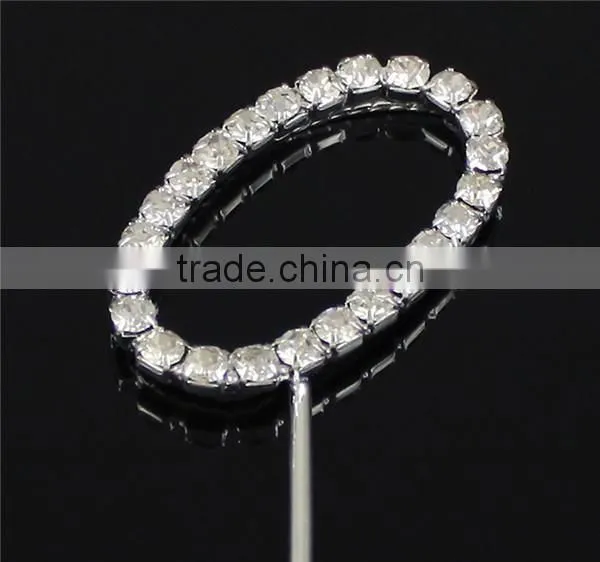 Wedding Craft Clear Rhinestone Diamante Number Cake Topper