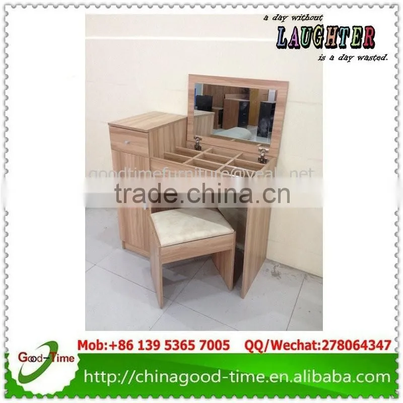 melamine MFC KD design modern dressing table with mirrors