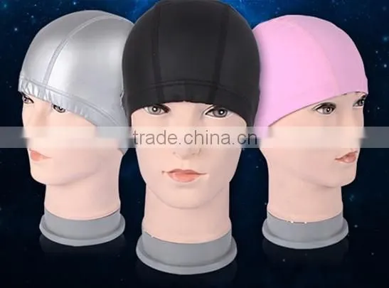 Lycra waterproof bathing fashion swimming caps