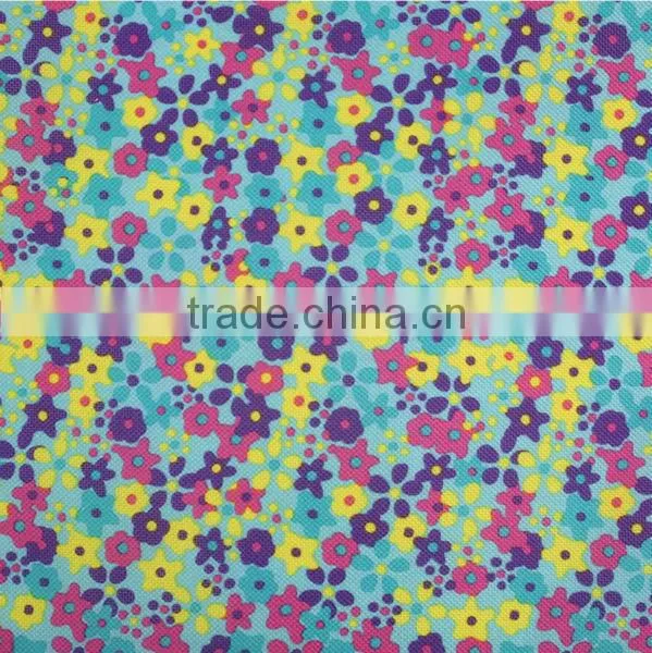 Online fabric stores digital print PU 600D waterproof polyester drapery fabric