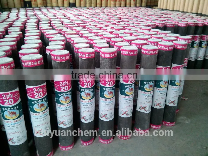BEST SUPPLIER: 1M X 20M/ROLL, Camel Brand roofing felt for roofing waterproofing