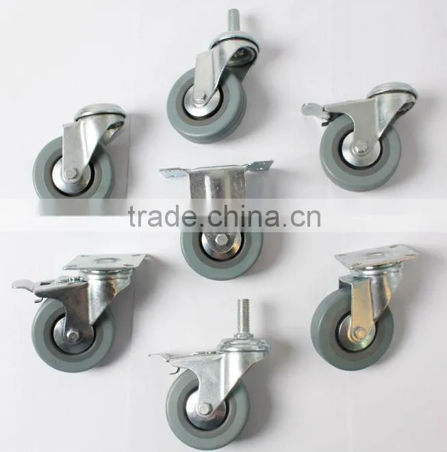 grey rubber caster