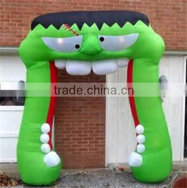 Halloween monster arch/ cartoon inflatable scared arch for party/decoration