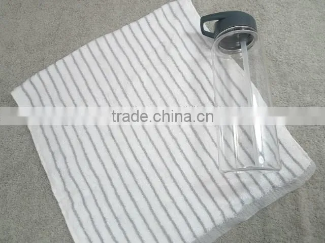 Soft 100% Bamboo Fiber Dobby Stripe Towel
