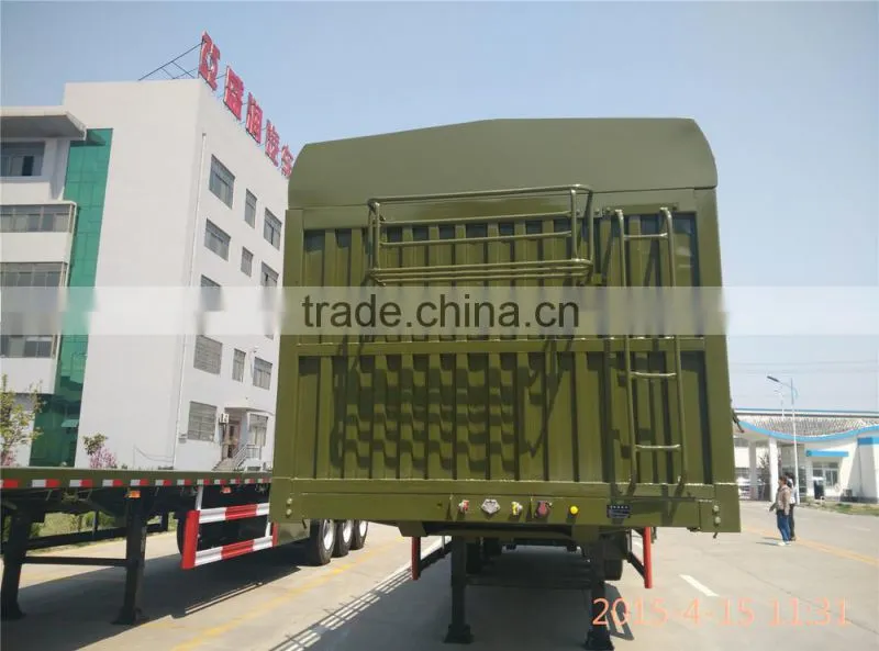 Warehouse gate transport semi trailer truck trailer shengshun auto side wall semi trailer