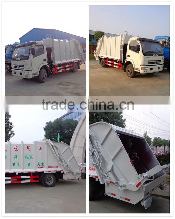 dongfeng 4x2 garbage compactor truck compactor garbage truck price low