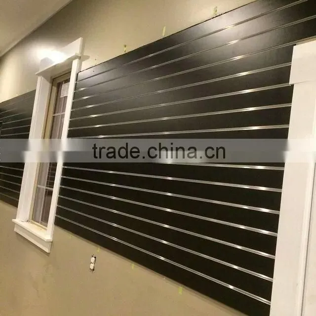 highly quality 18mm slot board hangers /groove mdf board for supermarket good displaying